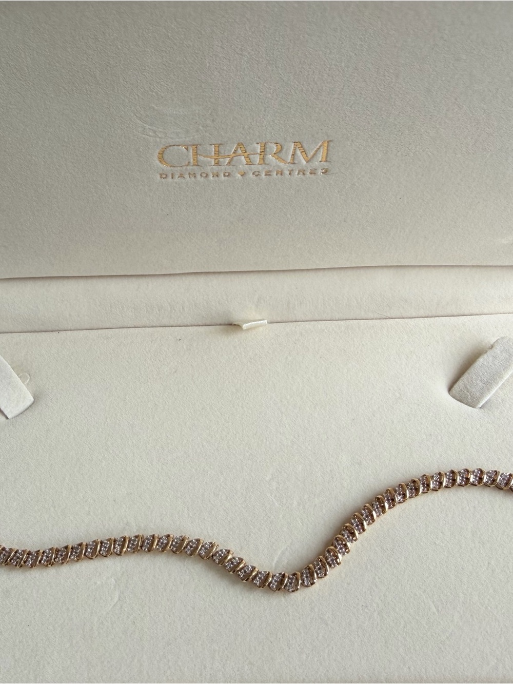 10k gold diamond tennis bracelet